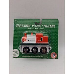 Miami Hurricanes College Team Wooden Train Engine Sebastian the Ibis NIP